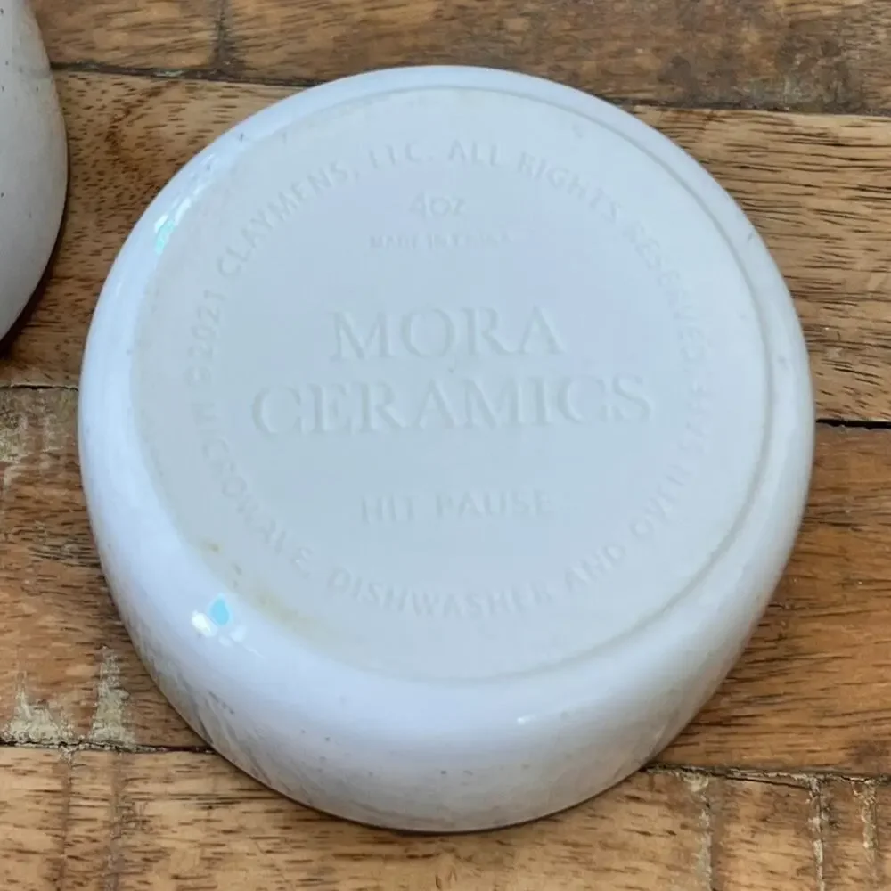 Mora Ceramic Ramekin Small Oven Safe Baking Dishes Cups 4oz Set of 3